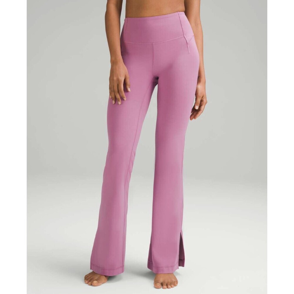 Lululemon Groove High-Rise Split-Hem Flared Pant *Nulu Velvet Dust Size 10